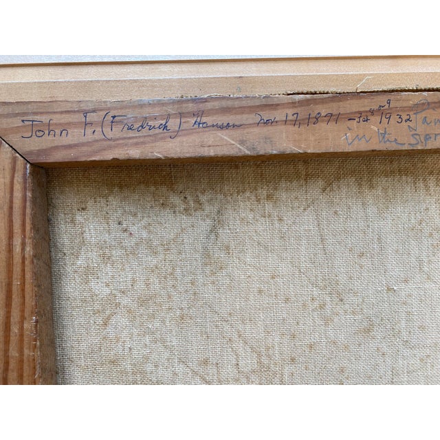 Early 20th Century Swedish Oil Portrait of a Gentleman in Original Frame For Sale In Boston - Image 6 of 11