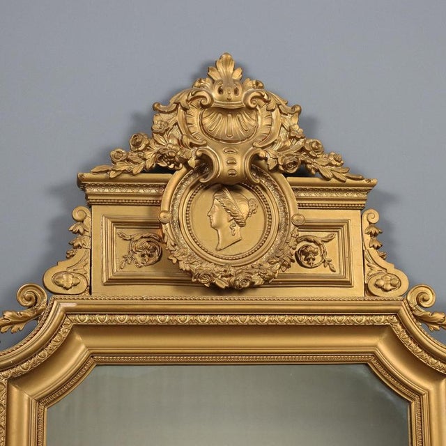 Large Umbertina Gilted Mirror For Sale - Image 3 of 13