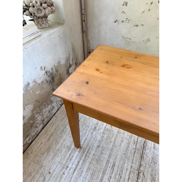 Pine and Oak Farmhouse Table, 1950s For Sale - Image 15 of 18