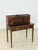 Antique Sheraton-Style Secretary Desk with Leather, 1960s For Sale - Image 3 of 17
