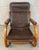 Vintage Bentwood and Leather Rocking Chair For Sale - Image 12 of 12