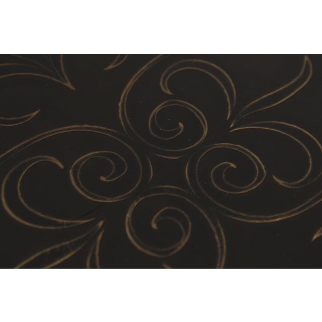 Theodore Alexander 3 Tier Metal Top Stand Table For Sale - Image 13 of 17