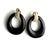 Black 14k Yellow Gold Door Knocker Earrings, 0.58ct Diamond & Onyx, New, A Pair For Sale - Image 8 of 9