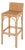Serienna 30 in. Seat Height Rectangular Rattan Low Back Bar Stool, Natural Rattan For Sale