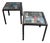 Reclaimed Wood and Iron Bedside Tables, Set of 2 For Sale