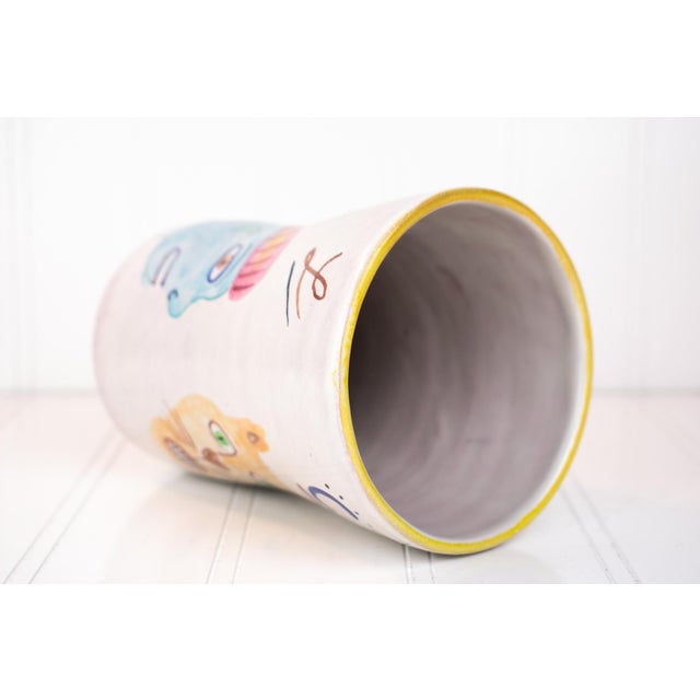 Listed Artist Amy Sabrina 1999 Postmodern Pottery Vessel For Sale - Image 13 of 17