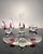 Sculptural four-piece Czechoslovak art glass set attributed to Jaroslav Taraba, produced by the Lednické Rovne glassworks...