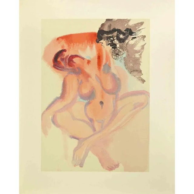 Salvador Dali, Purgatory Song 4, Woodcut, 1963 For Sale - Image 4 of 4