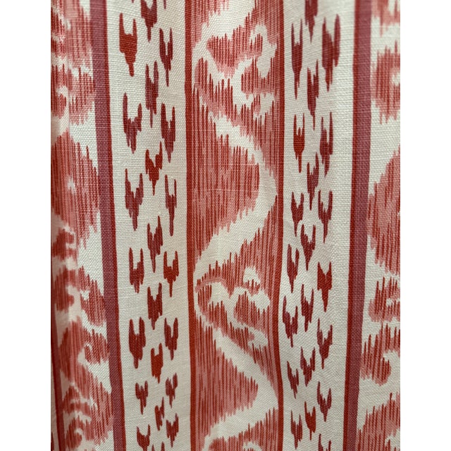Red Pair of Cowtan & Tout Drapery Panels With Tassel Fringe For Sale - Image 8 of 11