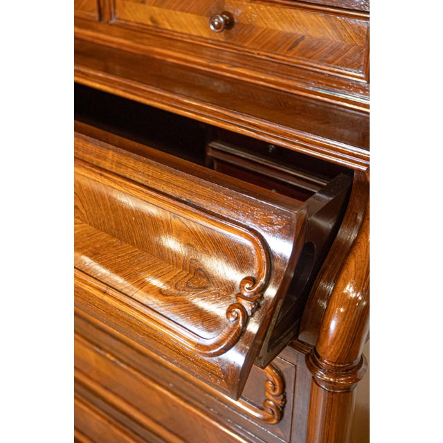 Italian Renaissance revival Bookcase Secretaire, 19th Century For Sale - Image 17 of 17