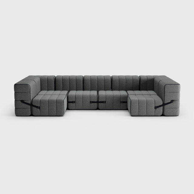 Not Yet Made - Made To Order Modular Lounge Sofa in Sera Fabric from Ambivalenz, Set of 15 For Sale - Image 5 of 10