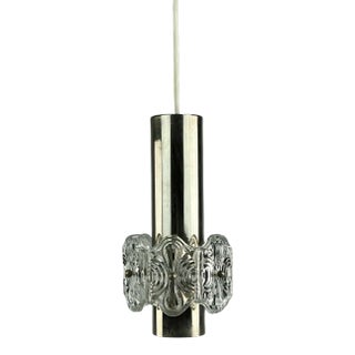 Mid-Century Space Age Glass Ceiling Pendant Lamp For Sale