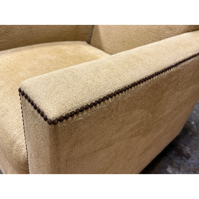 Textile Baker Furniture Manhattan Lounge Armchairs, Pair For Sale - Image 7 of 12