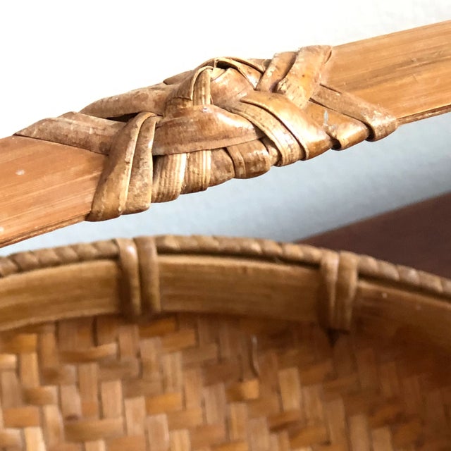 Mid 20th Century Mid-20th Century Chinese Handled Basket For Sale - Image 5 of 11