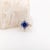 2020s 2.3Ct Snowflake Tanzanite Ring With Earth Mined Diamonds: Solid 14k Gold, 8.5mm, Size 6.75 For Sale - Image 5 of 10