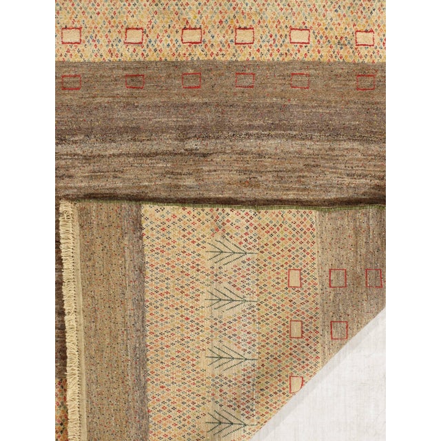 Vintage Hand-Knotted Persian Gabbeh Rug 5'8" X 8'0" For Sale In Washington DC - Image 6 of 6