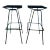 Allan Gould Rope Bar STOOLS-pair For Sale