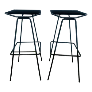 Allan Gould Rope Bar STOOLS-pair