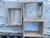 Pink Vintage Hand-Painted Flame Chevron Wood Box on Stand For Sale - Image 8 of 11