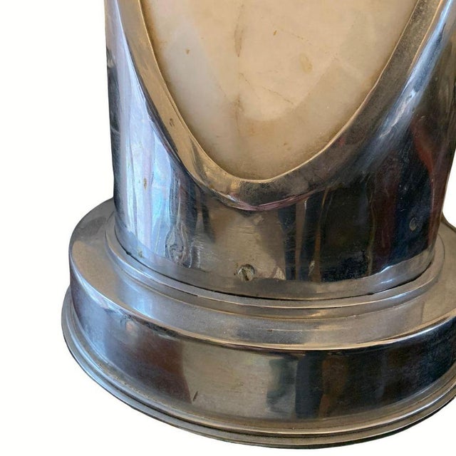 Art Deco Style Table Lamp in Onyx, 1970s For Sale - Image 6 of 10