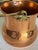 1970s Vintage Copper Planter Utensil Pot With Hinged Brass Handle MCM Lodge CabinCore For Sale - Image 5 of 10