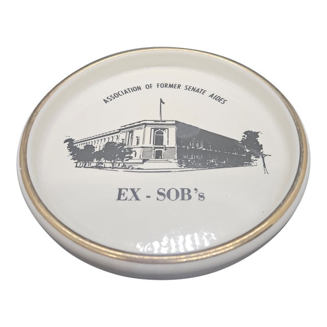 Vintage Association of Former Senate Aides Ex-Sob's Tray, Catch-All Plate For Sale