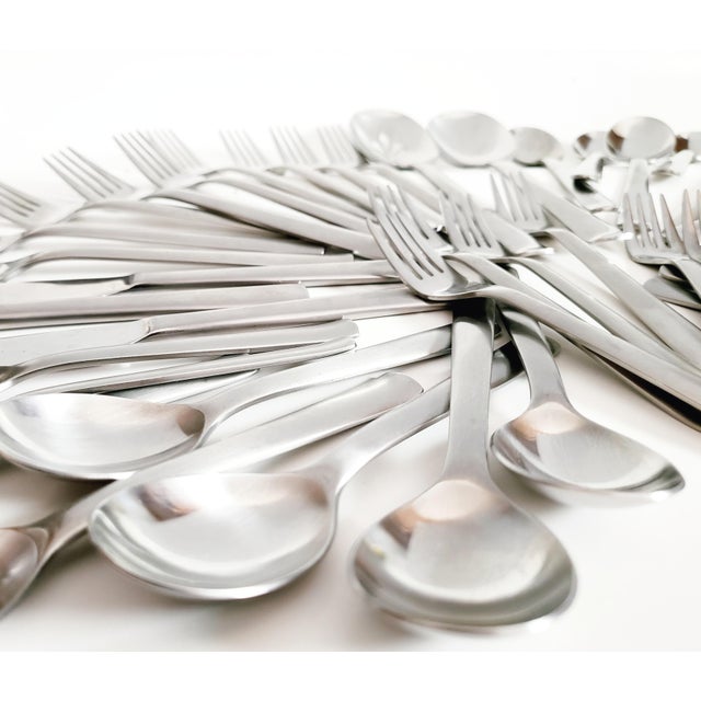 Robert Welch Svenska Satin Stainless Flatware Set 49 Piece Set Chairish