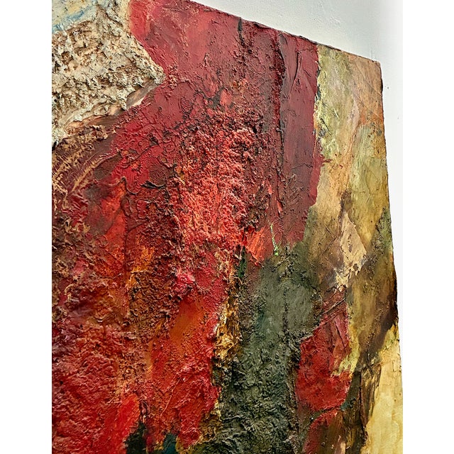 Abstract Expressionism in a Mid-Century Modern Impasto Painting For Sale In San Francisco - Image 6 of 8
