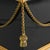 Neoclassical Brass & Black Opaline Glass Cache Pot With Tassel Swags For Sale - Image 4 of 5