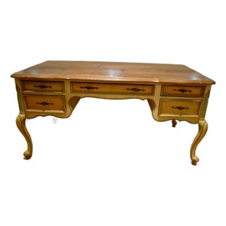 Vintage Large Traditional Writer’s Desk For Sale