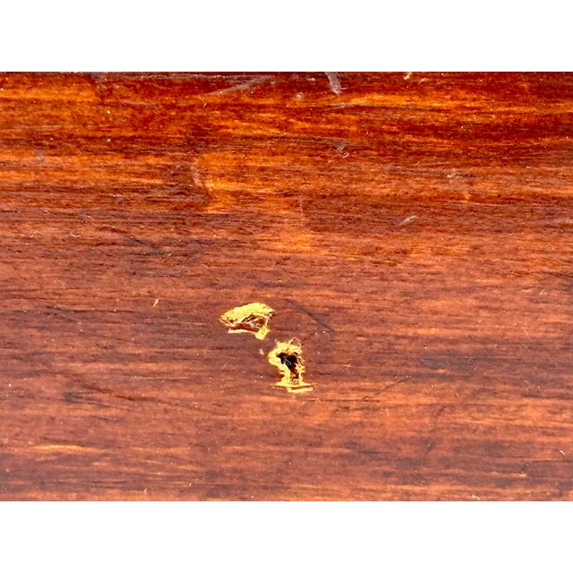 Wood 19th Century Early American Walnut Dovetail Slide Lid Candle Box For Sale - Image 7 of 16
