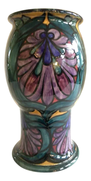 1920s Morrisware Painted Ceramic Vase