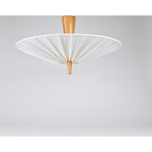 Mid-Century Dorn Uplight Flush Mount attributed to J. T. Kalmar for Kalmar, 1950s For Sale - Image 9 of 18