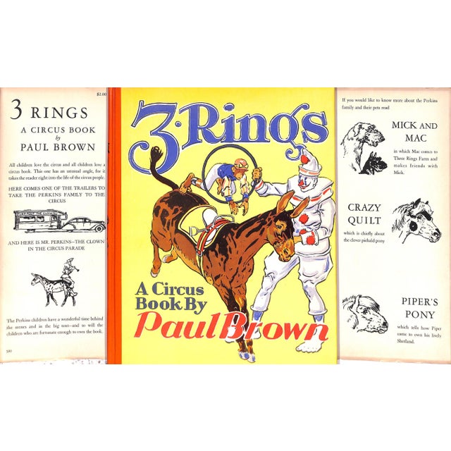 Yellow "3 Rings: A Circus Book" 1938 Brown, Paul For Sale - Image 8 of 12