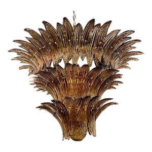 Modern Murano "Palmette" in a Tobacco Fume Color