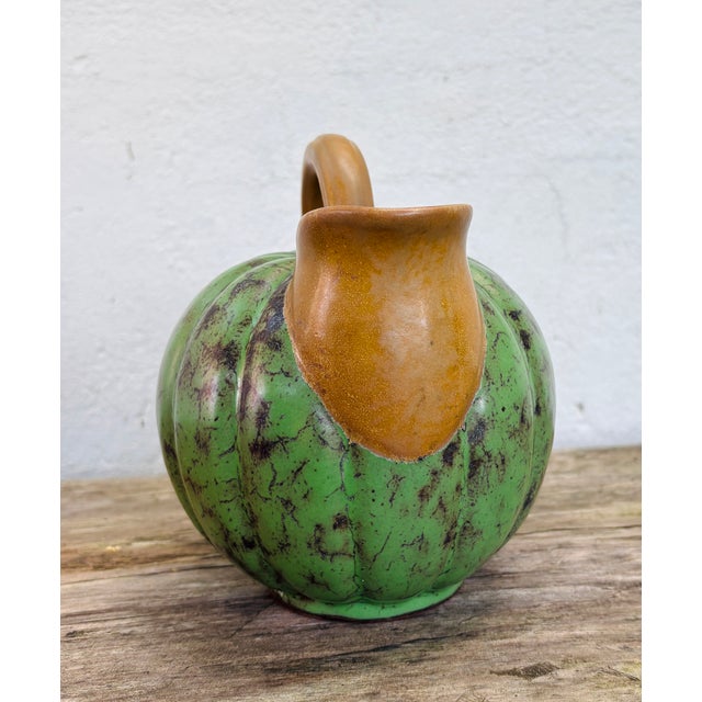 Glazed Stoneware Pumpkin Pitcher by Louis Lourioux, 1930s For Sale - Image 9 of 12
