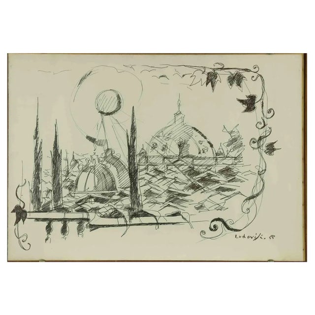 Felice Ludovisi, The Leand, 1968, Lithograph, Framed For Sale