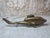 Mid-Century Modern Brutalist Style Solid Brass Military Helicopter Sculptures For Sale - Image 4 of 12