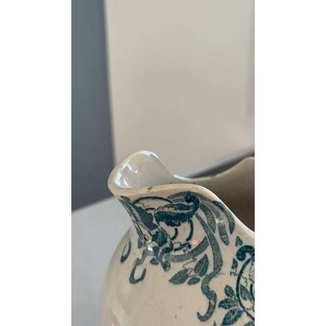 Antique Wash Jug in Ironstone, 1890s For Sale - Image 4 of 14