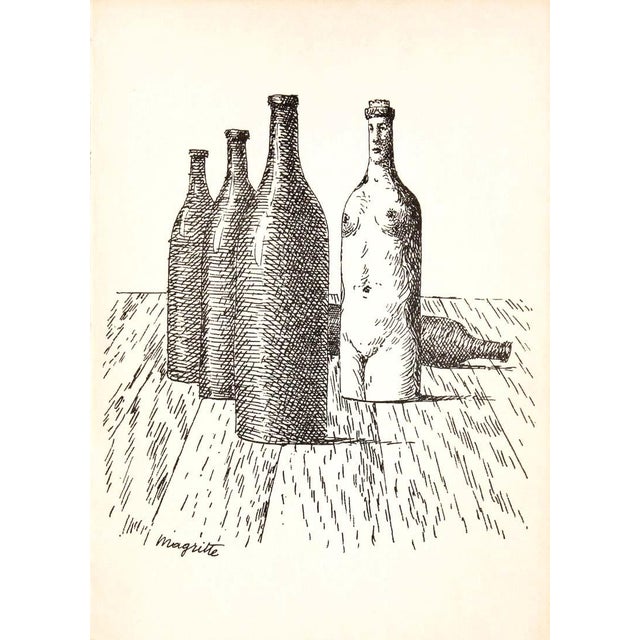 Title: Bottles Artist: Rene Magritte Country: Belgium Medium: Lithograph Marks: Signed in plate Size: Arjomari paper 7 x...