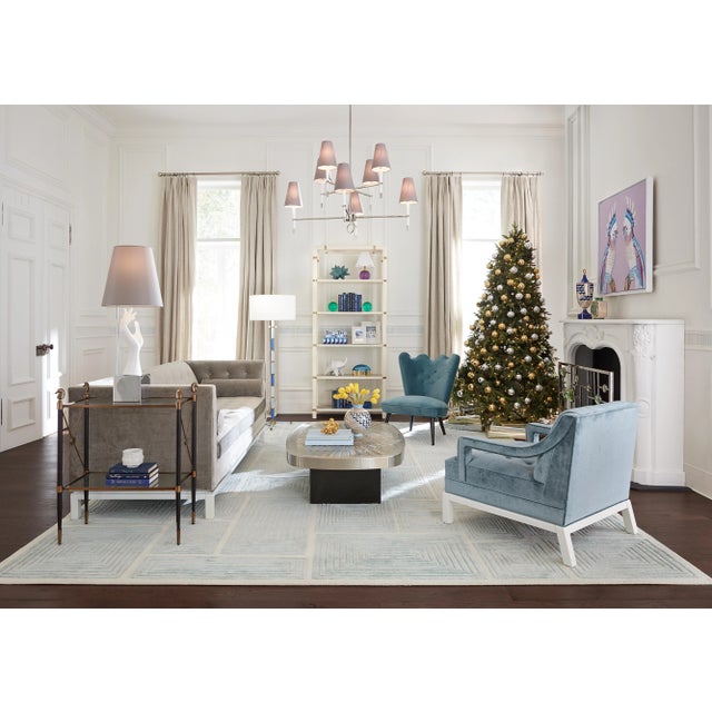 Jonathan Adler Ripple Slipper Chair, Venice Twilight For Sale In Charlotte - Image 6 of 8