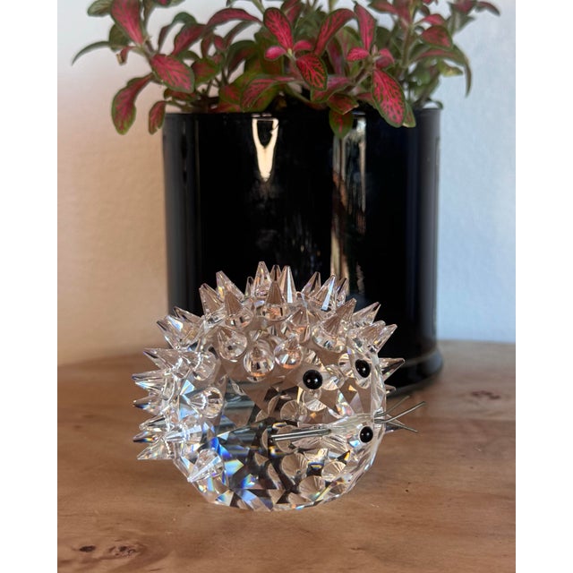 Mid-Century Modern Vintage Swarovski Crystal Hedgehog For Sale - Image 3 of 9