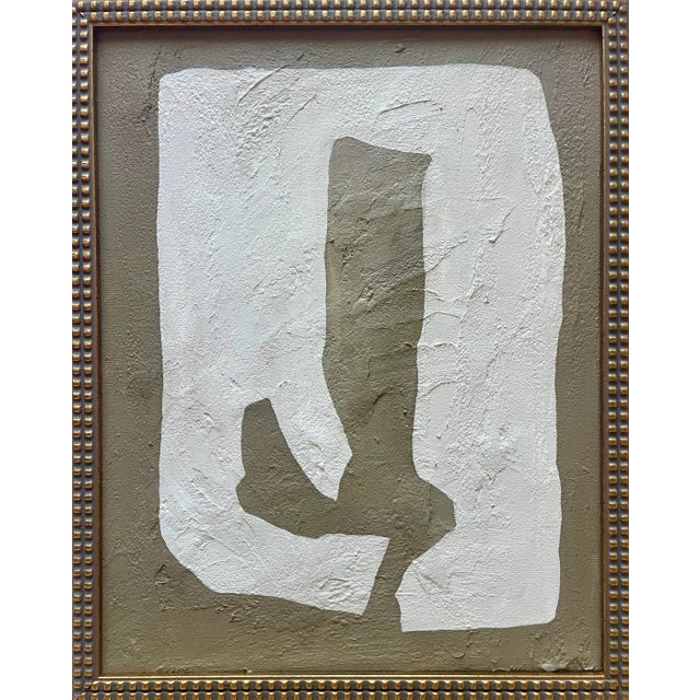 2025 Contemporary Abstract Gallery Wall Collection of Paintings on Paper and Canvas by Artist r.k. Red - Set of 4 For Sale - Image 4 of 11