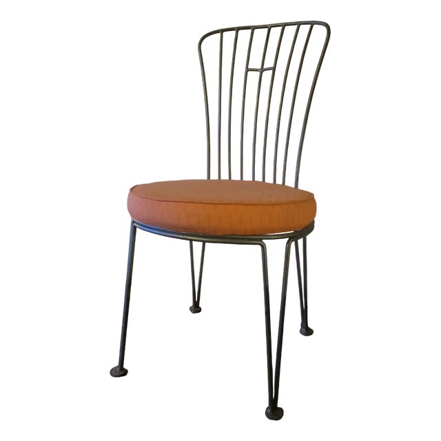 Vintage Cast Iron Garden Chair For Sale