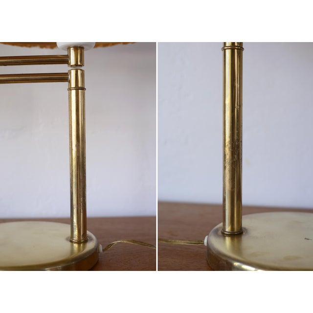 Vintage Bauhaus Walter Von Nessen Articulating Brass Table Lamps - A Pair For Sale - Image 11 of 14