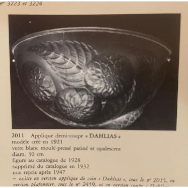 René Lalique Dahlias opalescent wall light makes sense because it combines iconic Art Deco design, strong decorative...