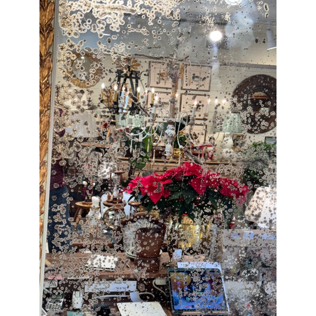 19th Century French Trumeau Style Mirror For Sale - Image 9 of 9