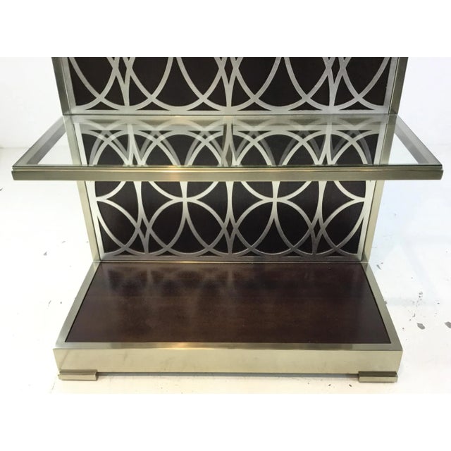 Modern Bernhardt Modern Miramont Metal Etagere For Sale - Image 3 of 5