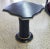 Hollywood Regency Fluted Column Noir Side Table For Sale - Image 4 of 10