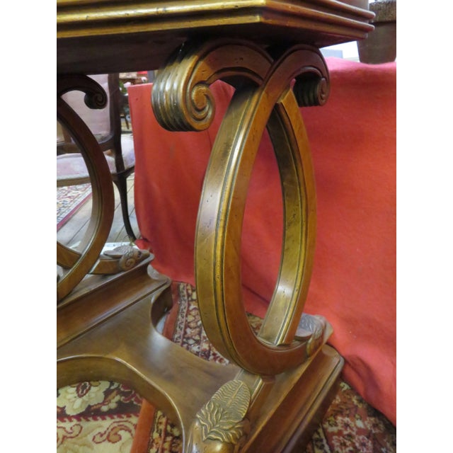 Empire Walnut & Zinc Planter, 1980s For Sale - Image 9 of 12